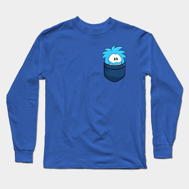 Blue Puffle Long Sleeve T-Shirt by GrumpyDonut